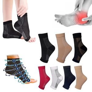 Sport Ankel Brace Compression Sleeve Plantar Fasciitis Socks For Women Men Ankle Stöd smärtlindring Socks Foot Anti-Fatigue Compression Sport Running Yoga Socks