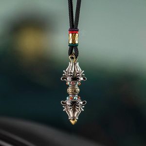 Collane Nuova marea nazionale Retro Oriental Vajra Collana con ciondolo per auto Collana per uomo e donna con ciondolo singolo posteriore Accessori per gioielli regalo sicuro