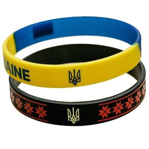 Armreifen, 30 Stück, Ukraine-Silikon-Armband, Armreifen, Ukraine-Armband, Muster-Design, Zubehör zur Hand für Männer und Frauen