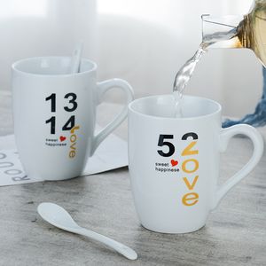 Cartoon Keramik Tasse Eröffnung Shop Feier Hand Geschenk Wasser Tasse Förderung kreative Becher Kaffeetasse