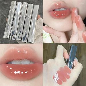 Lip Gloss Silver Tube Mirror Water Moisturizing Waterproof Sexy Red Glaze Lasting Non-stick Cup Nutritious Liquid Lipsticks