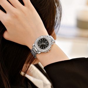 Wysokiej klasy temperament damski zegarek, zegarek Diamond, zegarek stalowy, 28 mm36 mm modna kwadratowa duża tarcza aaa oglądaj wysokiej jakości prezent ślubny