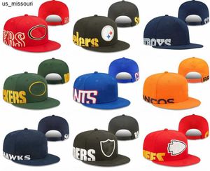 Ball Caps 2023 Nowe czapki piłki nożnej Hip Hop Cap Team Color Men Men Snapback Regulowane mix Zamówienie wszystkich czapek J230520