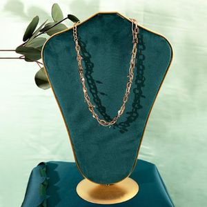 Boxes Velvet Necklace Bust Display Stand Jewelry Pendant Chain Earring Jewelry Holder Rack for Show Exposition Jewelry Organizer Stand