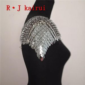 Halsketten 2020 Neue Mode Silber Scalemails Schulterketten Single Dragon Scales Schulterketten Schmuck