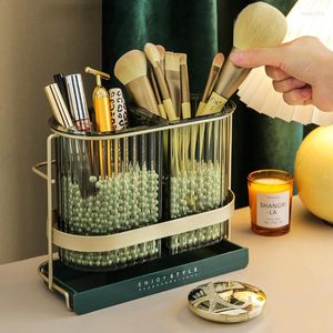 Storage Boxes Lipstick Sets Makeup Boxs Brush Multilayer Bedroom Box Bathroom Transparent Boite De Rangement Household Home