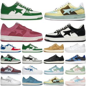 designer shoes for men women sneakers low top Black White Baby Blue Orange Camo Green Suede Pastel Pink Nostalgic Burgundy Grey mens fashion trainers H51