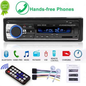 Ny bilradio Stereo Digital JSD-520 Bluetooth 1 DIN MP3-spelare 4 x 60W FM Audio Stereo Mottagare Musik USB/SD med i Dash Aux-ingång