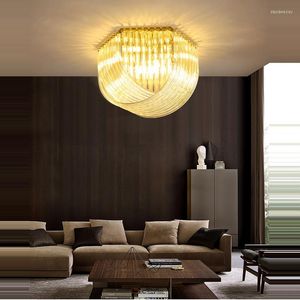 Chandeliers Art Deco okrągły złoto Chrome Designer LED Lamparas de Techo żyrandol oświetlenie Luster zawieszenie luminaire lampen dla foyer