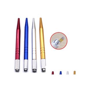 Permanent Makeup Machines 10 Pcs Handmade Manual Cosmetic Pen Tattoo Eyebrow Hines For Tattooing Drop Delivery Health Beauty Tattoos Dhgpc