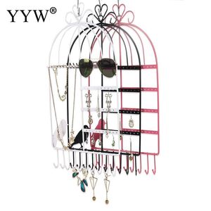 Boxes Vintage Wall Jewelry Accessories Creative Earring Necklace Chain Organizer Holder Metal Bird Stand Hanging Display Stands Rack