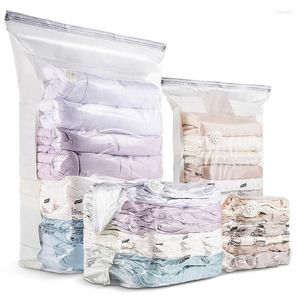 Storage Bags Vacuum Bag No Need Pump Update Large Vaccum Compressed For Clothes Blankets Travel Space Saving Wardrobe