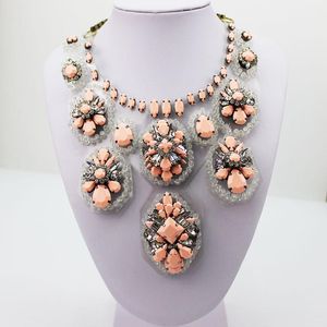 Necklaces Shourouk New Design Woman Bib Statement Luxury Rainbow Multi Crystal necklace Collar 270