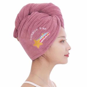 Toalha de cabelo de microfibra macia Super absorvente toalha de cabelo de secagem rápida para mulheres banheiros Turbano Twist Head Wrap