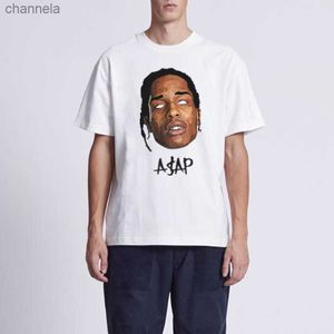 メンズTシャツASAP ROCKY AAPポートレートグラフィック美学TシャツTHASH MEN HIP HIP HOP COTTON TOTTON LOOSEカップルトップカジュアルハラジュクティー