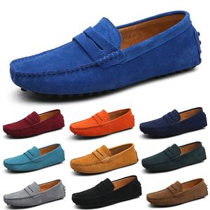 2023 män casual skor svart blå orange grå grön brun slip-on sneakers storlek 40-45 color10