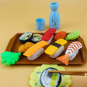 Cozinhas brincar de comida para crianças simulação de cozinha comida fingir brincar de sushi churrasco chinês e oeste do café da manhã conjunto de refeições Conjunto de brinquedos de brinquedos menino menino