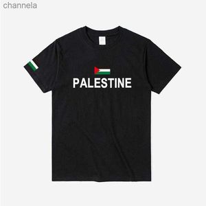 Męskie koszulki Palestyna Palestyńska flaga narodowa T-koszulka mody koszulka narodowa drużyna 100% bawełniana koszulka koszulka wiejska sportowa siłownia ps pse top
