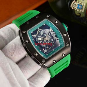 147 Topp lyx varumärke R-Needle Hollowed Out Pezerable Ritning Färg Face Luxury Waterproof Menatic Quartz Watches