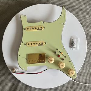 SSH Prewired Pickguard Seti Yüklü Yüksek Çıktı Alnico V Bobin Bölünmüş Pikaplar Çok Etkileşim Anahtarı Gitar Parçaları Değiştirme