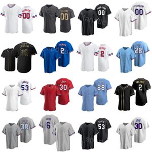 Custom Baseball 2 Marcus Semien Jersey 6 Josh Jung 53 Adolis Garcia 28 Jonah Heim 4 Robbie Grossman 30 Nathaniel Lowe Flexbase Blue Red Red Grey Men Młodzież Y-Q-B