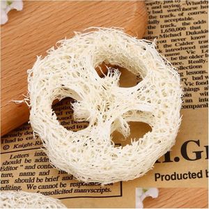 Temizlik fırçaları doğal LOOFAH dilimleri el yapımı diy sabun aletleri temizleyici sünger yıkayıcı yüz tutucusu damla dağıtım ev bahçe evi dha3d