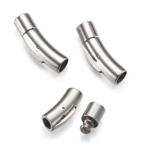 Bileşenler 20 set 3/4/5/6/mm Sütun 316 Paslanmaz Çelik Manyetik Vidalı Kumpalar Metal Mücevher Bulguları
