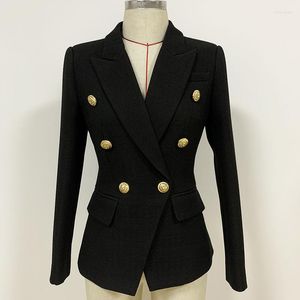 Women's Suits High Quality Women Suit 1 Pcs Double Breasted Metal Buttons Business Formal Party Blazer Lady Jacket In Stock