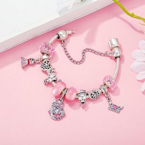 Braccialetti con ciondoli Amore per bambini per la mamma Bracciale con pendente per bambola piena di sole Gioielli per personalità adatti Regalo fai-da-te Donne