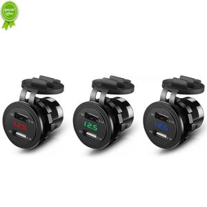 New Dual USB Car Charger Quick Charge 4.2A Fast Charging Power Outlet for 12V-24V Motorcycle Truck Boat Sockets Car Accessories