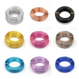 Components 500g 1/1.5/2 mm Aluminum Wire 20 Colors Flexible Craft Wire Artistic Floral Colored Jewelry Beading Wire for DIY Jewelry Making