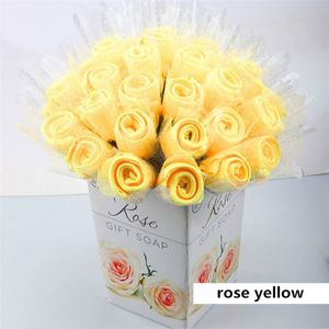 20*20 cm Tragbare Reise Erweiterbar Mini Gesichtspflege Rose Blume Handtuch Outdoor Tracvel Hochzeit Valentinstag Geschenk 30 teil/los