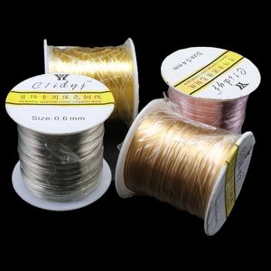 Components 0.31mm Non Tarnish Gold/Silver/Rose Gold Copper Wire Colorfast Beading Wire For Jewelry Making Supplies DIY Bracelet Wholesale