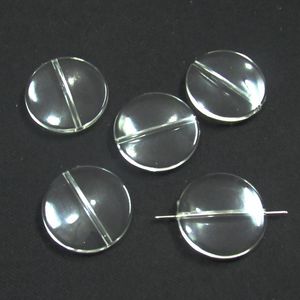 Crystal Wholesale 21mm/ 25mm/32mm/Clear Acrylic Flat Round Coin Beads /Jewelry Accessories/ Finding Beads