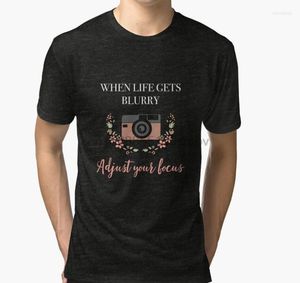 Erkek Tişörtler Erkekler Tshirt Pographer Hediye Fikir Gömlek Kamera Kadınlar Tri Blend T-Shirt Tees Top