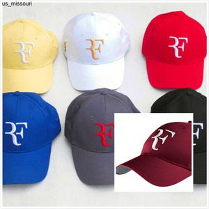 Ball Caps Wholesale- Caps female and male Wholesale-Roger federer tennis hats wimbledon RF tennis hat baseball cap 2020 J230520