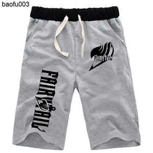 Men's T-Shirts Anime FAIRY TAIL Short Pants Summer New Casual Cotton Sweat Breathable Jogger Pants Men Women Jogging Short Pants Sportswear J230522