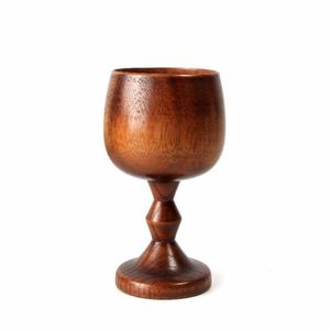 Commuter Travel Mugs Wooden Wine Mug Glasses Shaped Jujube Handmade Cup Goblet Pure Milk Drinking Tea Coffee Drop Delivery Home Ga Dhbkk