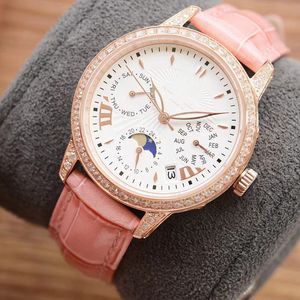 Orologio da donna Orologi casual Orologio di lusso meccanico automatico di design di alta qualità con intarsio di diamanti 36 mm in oro rosa