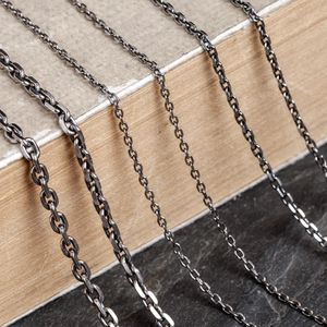 Halsband emith fla autentiska 100% 925 sterling silver trendiga länkkedjor halsband 1,5 mm 2,0 mm tjocklek halsbandsmycken för män eller kvinnor