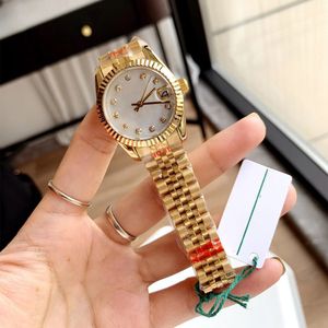 Women's Watch 31mm Gold Stainless Steel Woman 2813 Movement Ladies 4080