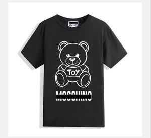 2023 Moschino 디자이너 고급 여성면 티셔츠 남자와 여자 스타일 승무원 짧은 슬리브 티셔츠 패션 프린트 느슨한 짧은 슬리브 티셔츠 Moschino 112