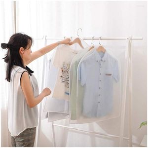 Storage Bags Top Clothes Hanging Garment Dress Suit Coat Dust Cover Home Bag Pouch Case Organizer Wardrobe Clothing