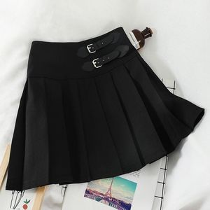Skirts Korean Fashion 2023 Women's Summer Skirt High School Kawaii Clothes Pleated Chic High-Waisted Black Mini Falda MujerSkirts