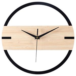 Clocks Accessories Other & 3D Oversized Wall Clock Silent Big Gear Wooden Hanging Modern Living Home Decor