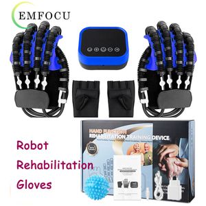 Hip Cares Supply Hemiplegia Stroke Recovery Finger Rehabilitation Robot Gloves Health Electric Hand Physiotherapy Device 230520