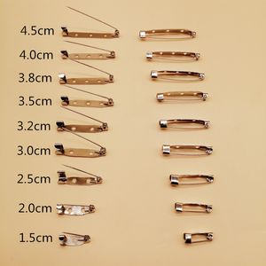 100 Stück Sicherheitsnadeln Brosche Clip Basis Pins Brosche Einstellungen leere Basis für Schmuckherstellung Zubehör liefert DIY Schmuck Erkenntnisse