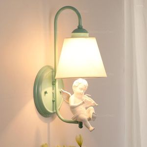 Lampa ścienna nowoczesne lampy ptaków białe czarne współczesne kinkiety z przezroczystym szklanym odcieniem dla dzieci/dziewcząt pokój pokój przełącznika