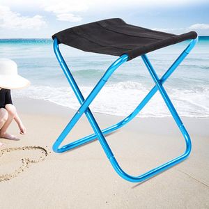 Camp Furniture Folding Stool Outdoor Portable Fish Bench Household Products Small Chair Travel Tool Aluminum Alloy Beach