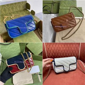 Kvinnors bröllopspåsar Luxury 574969 476433 MARMONT AULDDEL CROSSBODY Väskor 5A Real Leather Designers Fashion Purses Ladies Han198U